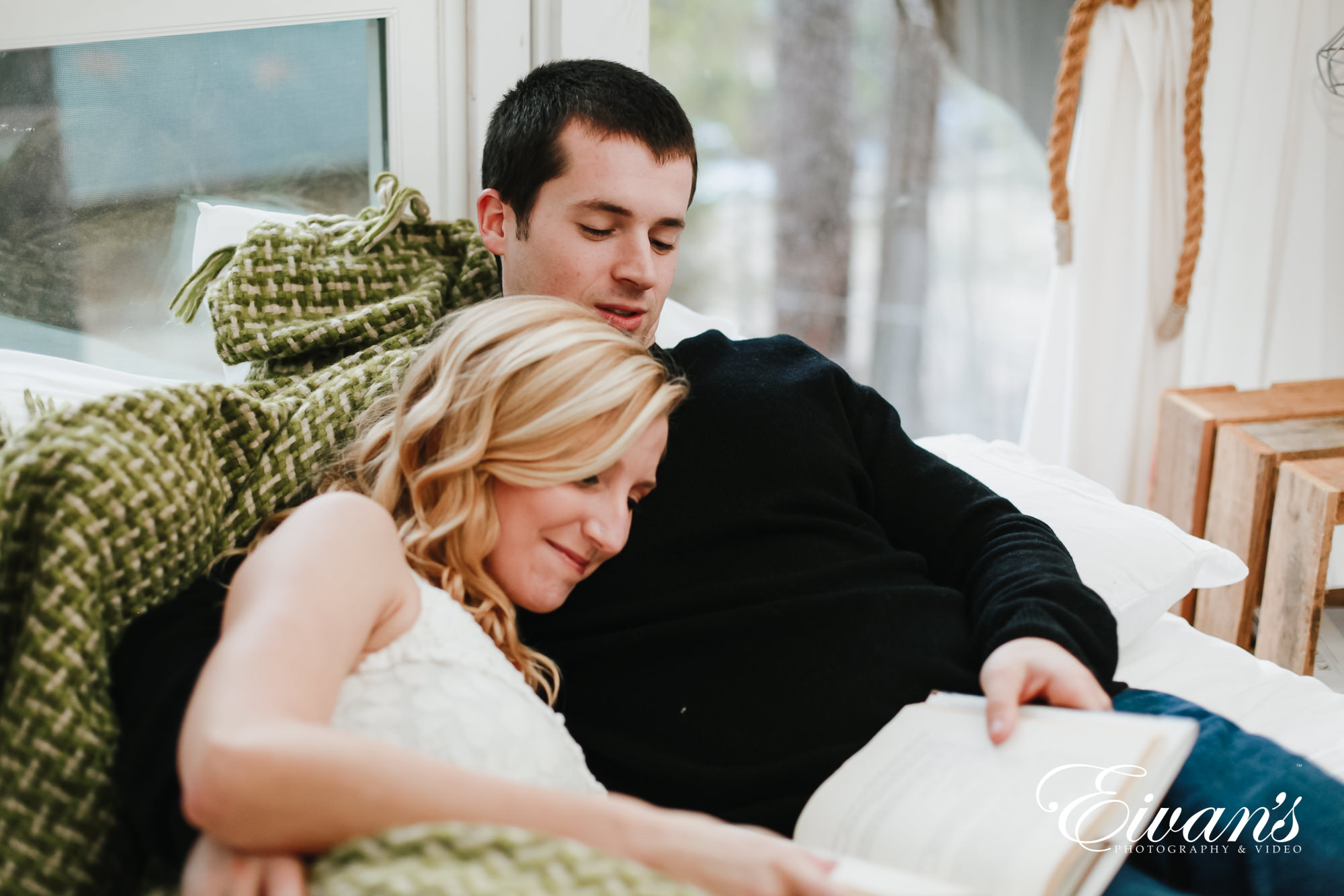 Cozy Indoor Couple photos at The Bindery // Michael + Kyra — Corrie Mahr  Photography - Oregon Wedding Photographer