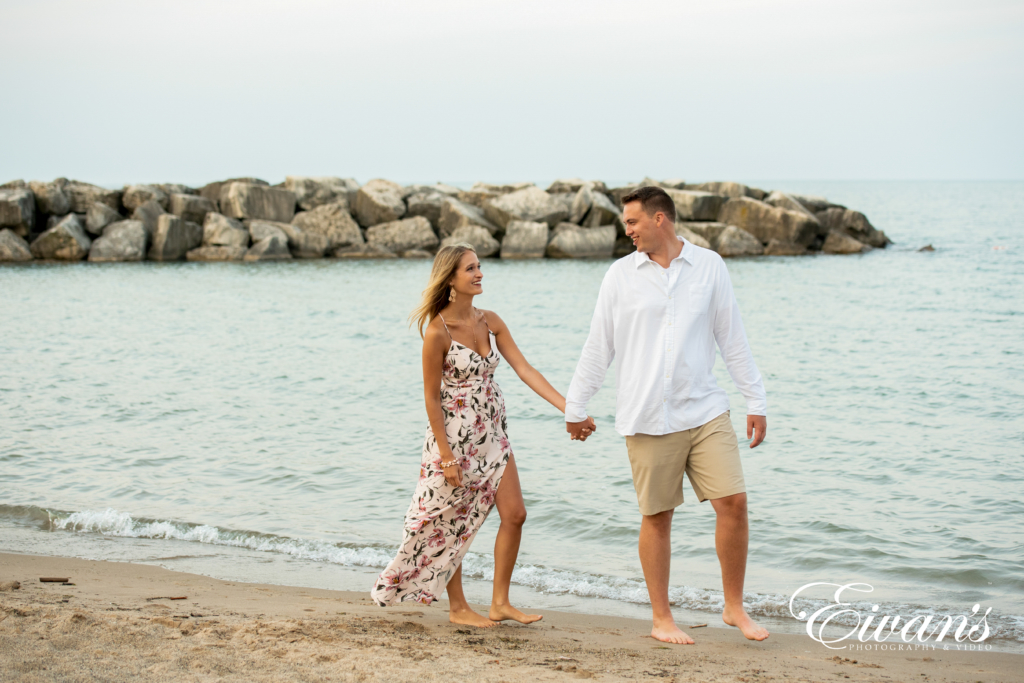 Beach engagement 2024 photo dresses