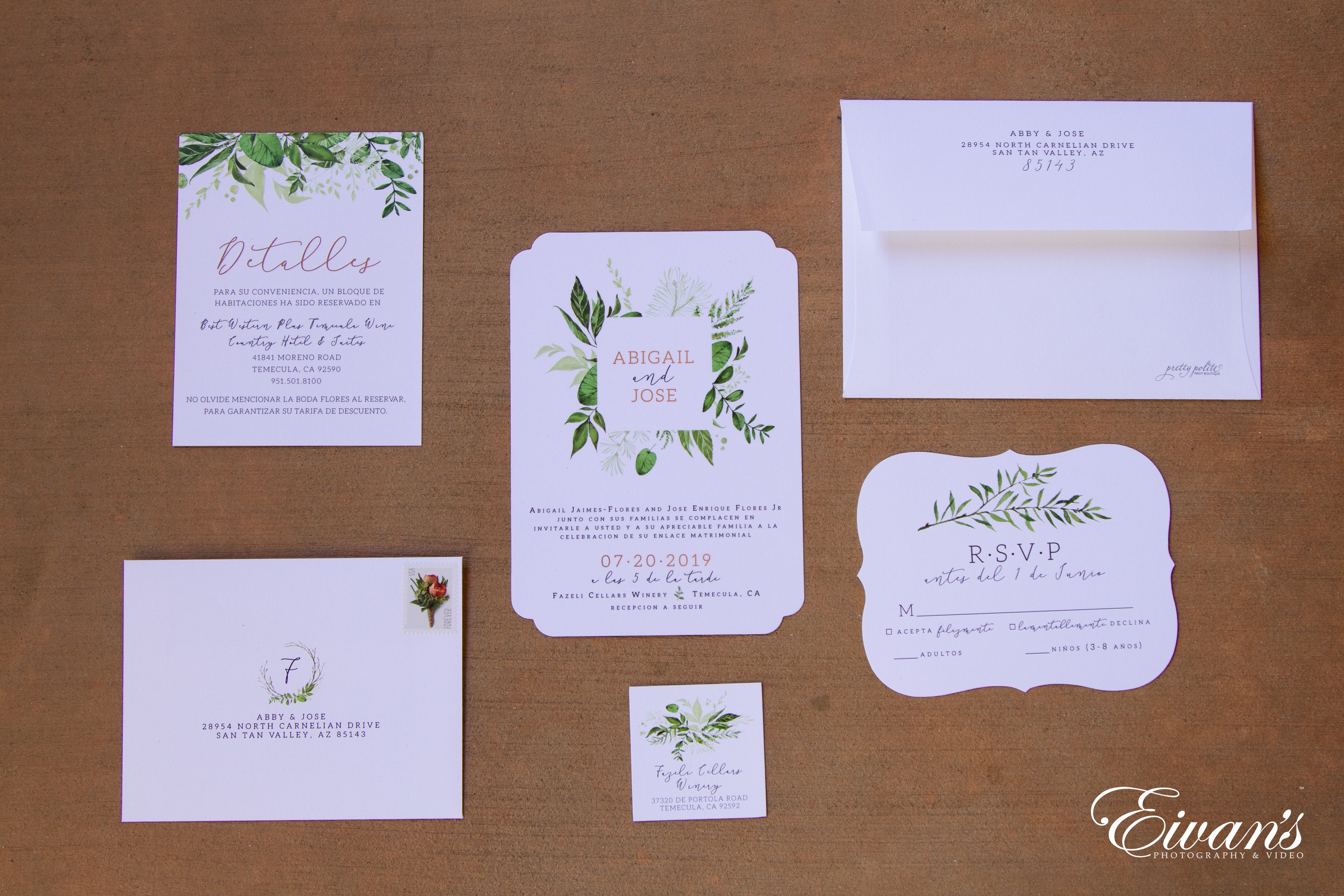 Fall Wedding Invitations | Eivan's Photography & Video